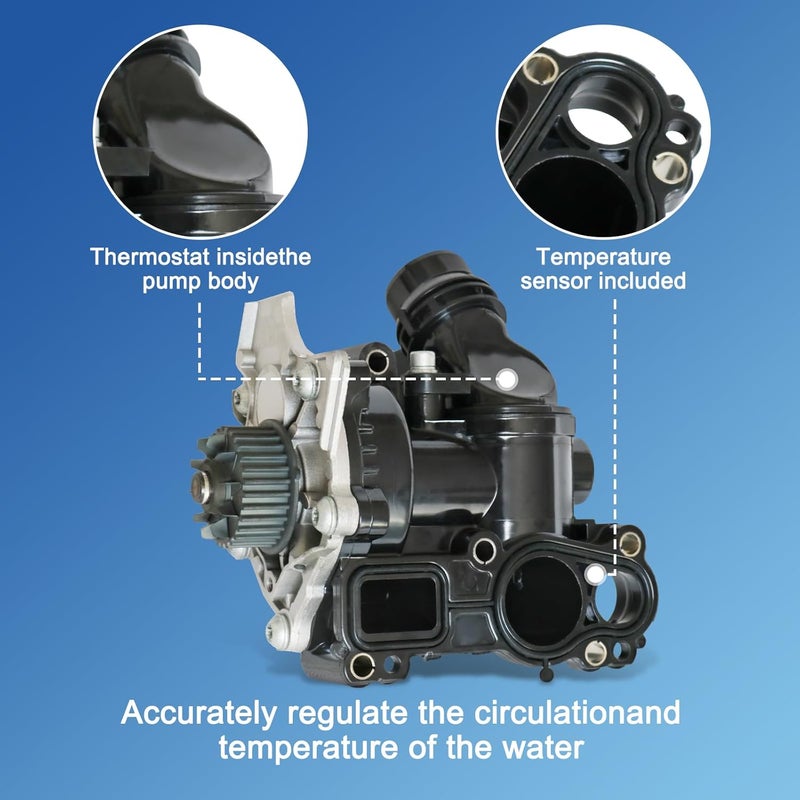 RALBDX Electric Engine Water Pump Thermostat Housing Assembly Compatible with Audi A3 A4 A5 A6 Q3 Q5 TT Allroad VW Passat Jetta Golf GTI CC Beetle Replaces 06H121026DD 06H121026CQ 06H121026AB - Image 5